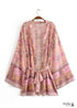 Kimono bohemio Violetta chic para mujer - Vestido rosa